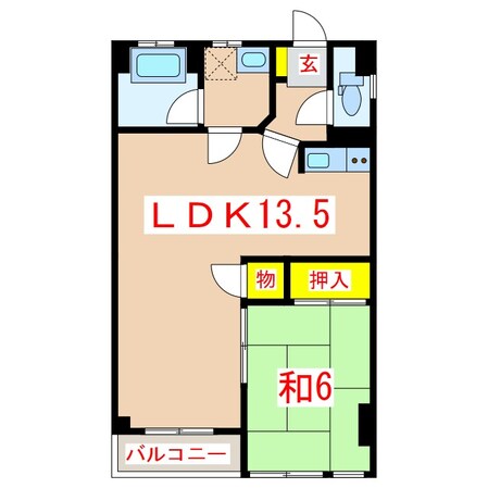 ロワイヤルヒルズ壱番館の物件間取画像